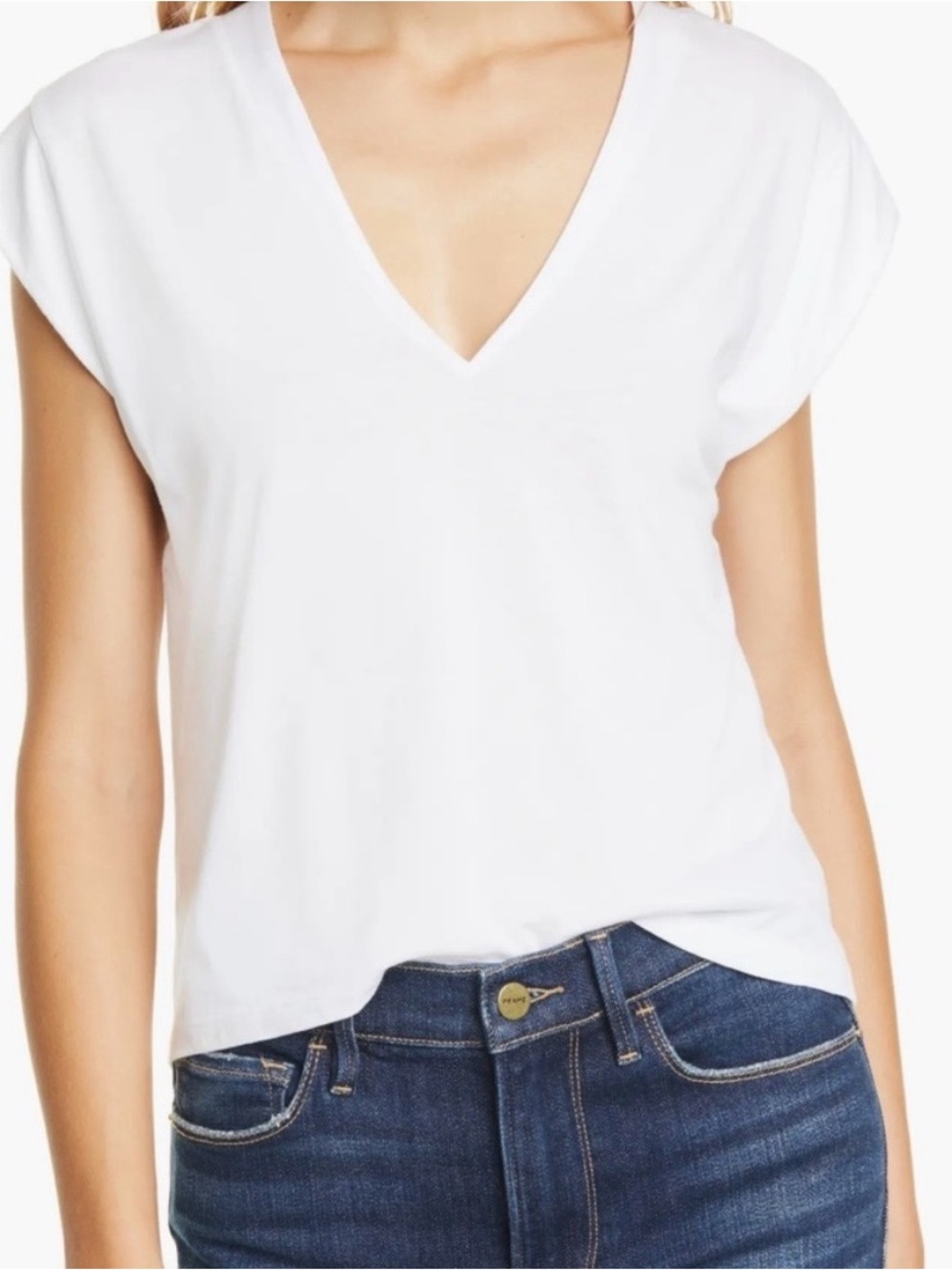 Le Mid Rise V-Neck Tee - Picture 7 of 7